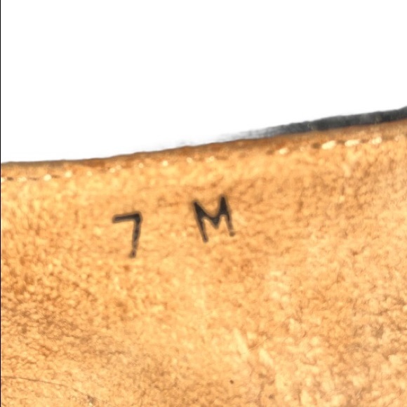 Vintage Italian “Sole There” Famolare Black Suede High Heels Size7 Made in Italy - Picture 11 of 13